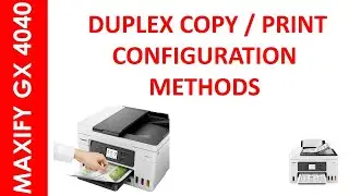 MAXIFY GX 4040 2-сторонние методы копирования и печати