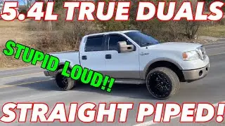 2006 Ford F-150 King Ranch 5.4L TRITON TRUE DUAL EXHAUST w/ STRAIGHT PIPES!