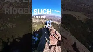 Scrambling the First Flatiron's North Arete and Second Flatiron. #shorts #freesolo #climbing