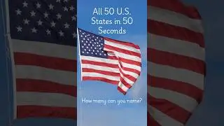 All 50 US  States in 50 Seconds!  #facts#knowledge#learn#US