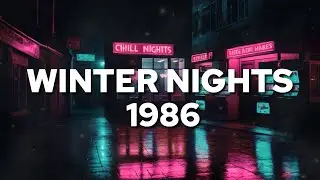 Winter City Lights 1986 | Lofi Retrowave Ambience