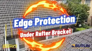 Under Rafter Bracket Installation | Roof Edge Protection Lindfield | Australian Scaffolds