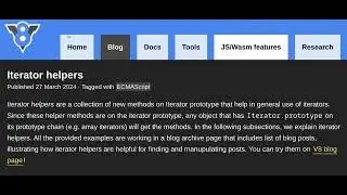 Iterator helpers