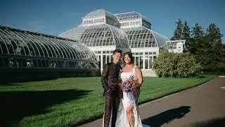 Elegant Bronx Botanical Garden Wedding Teaser | Gabriella & Betsy | New York Botanical Garden