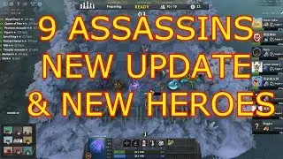 9 ASSASSINS STRATEGY -  NEW UPDATE NEW HEROES  DOTA 2 AUTO CHESS - RIKI
