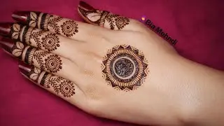 gol tikki mehndi design  | circle wali mehandi | new  mehndi design 2026 | eid mehndi design | henna