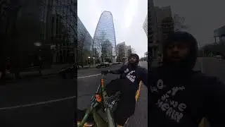 Atlanta streets Midtown #atlbikelife #mtb #bmx #wheelie #sebikes #gtbikes