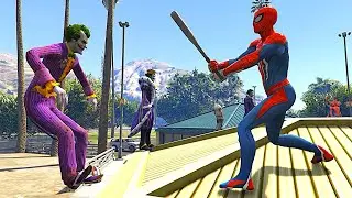 SPIDER-MAN SENT THEM FLYING OFF THE ROOF!! MOST INSANE RAGDOLL GTA 5 FALLS! EP.15