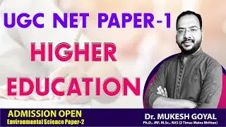 Higher Education System UGC NTA NET Paper - 1