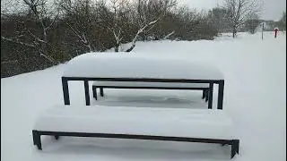 Amazing snowy winter in Gdańsk, Poland 2021.