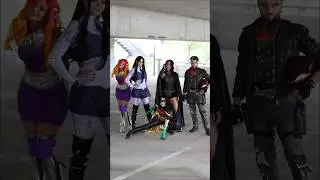 TEEN TITANS?! sorta @halcybella @Athena_grimes @Dylanpool_ @RaineEmery #cosplay #dc #teentitans