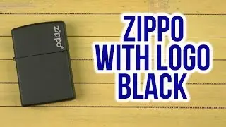 Распаковка Zippo Black Matte With Logo 218 ZL