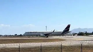 Decolagem Airbus 321-231 Latam, de Fortaleza para Natal