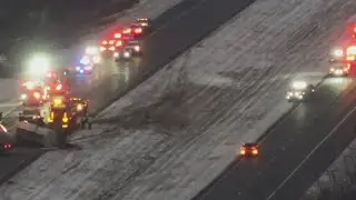 I-271 closed in both directions from Medina County into Summit County due to tanker truck crash