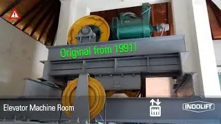 FULL Machine Room Tour - 1991 Indolift Traction Elevator