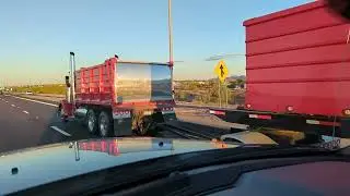 Highway Haulers -- Hot Arizona Peterbilt 379 Transfer Dump Truck SloMo Roll-By