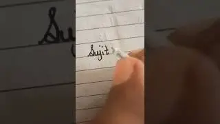 Sujit in cursive writing #handwriting #shorts