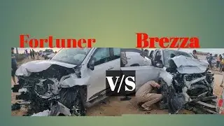 Maruti Suzuki Brezza | Toyota Fortuner 2022 2023 | Crash Test Real Car | Maruti  Brezza 2022 2023
