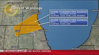 Storm Watch: Severe Thunderstorm Warning In Effect