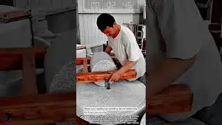 Work tool traditional grinding stone assembly for food processing