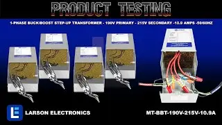 1-Phase Buck/Boost Step-Up Transformer - 190V Primary - 215V Secondary -10.9 Amps -50/60Hz