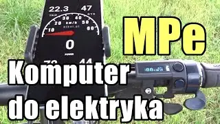 MPe (V5) - komputer pokładowy do elektryka - prezentacja / Electric bike watt meter presentation
