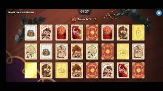 Mini Game Guess the Card: Expert & Master (Legend of the Red Dragon) - Cookie Run: Kingdom