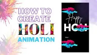 🌈 Create Stunning Holi Transparent Video Animation #holi #holifestival #holispecial #colors