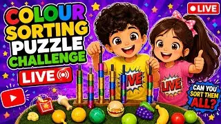 😱  Colour Sorting Puzzle Challenge Live #live Can You Sort Chat ? 