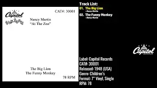 Nancy Martin &ndash; At The Zoo (Full Record) &ndash; 1948 &ndash; CAT.# 30001