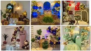 Latest 50th Birthday Decoration Ideas||Birthday Decorations for Adults | Best 50th Birthday Decor