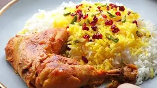 IRANIAN cooking recipe|| CHICKEN with SAFFRON Rice|| @ TRADITIONAL COOKING HOUZ