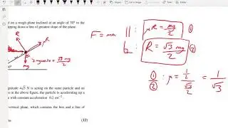 A-level Maths - Mechanics Dynamic Slope