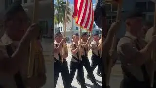 Veterans Parade Miami Beach 2022 Braddock high school JNROTC ￼