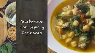 Garbanzos Con Sepia y Espinacas