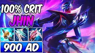 900 AD, 100% CRIT JHIN - MAX DAMAGE BUILD | League of Legends