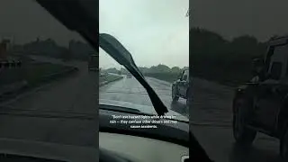 Stop Using Hazard Lights in Rain! | Driving Safety Tip #youtubeshorts #shorts