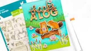 Creating texture on a card using markers with Mona