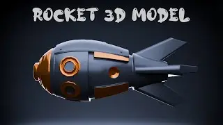 Crafting a Stunning 3D Rocket: Blender and Substance Painter  [Game asset] #blender3d  #3dmodeling