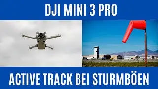 DJI Mini 3 Pro !  Extreme Test ! Active Track & Sturmb&ouml;en am E-bike bis 50 Kmh ! Schafft sie es ?