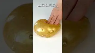 AURUM - coated clear slime scented like cinnamon and brown sugar @SlimeAficionados #asmrnomusic