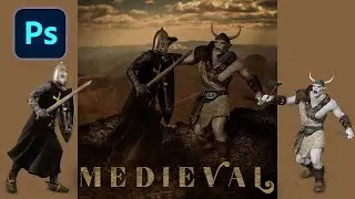 Knight vs Orc | Photoshop | speed art