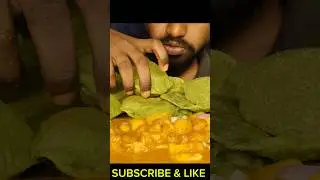 Asmr Aloo Dum with Palak Puri eating challenge #shorts #mukbang #food #asmr