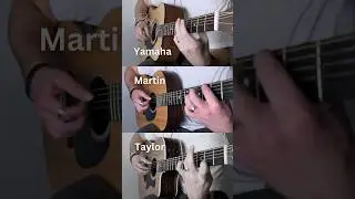 Which sound do you like? | The ULTIMATE guitar comparison #acousticguitar #comparison