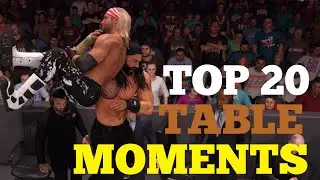 Top 20 Table Breaking Moments - WWE 2k22 (Announcers Table)