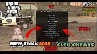 Gta San Andreas Cleo Cheats Android | Latest| Mod | Install | Cleo Menu Trick 2025