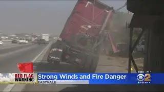 Widespread Power Outages, Downed Trees Reported In Inland Empire As Santa Ana Winds Rip Through Sout