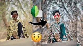 New Creative photo editing tutorial in Hindi ll Snapseed background change tutorial ll #Alexediting