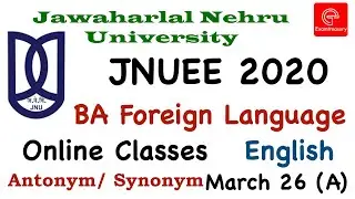 JNU Entrance Exam 2020 | BA Foreign Language | English | Online Classes - 5 (A) | Test Series JNUEE