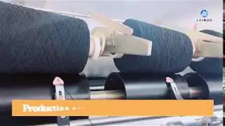 Production process of 100#75D/36F/2 Black latex rubber covered yarn